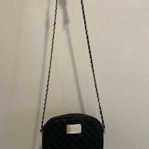 Black Quilted Crossbody Bag